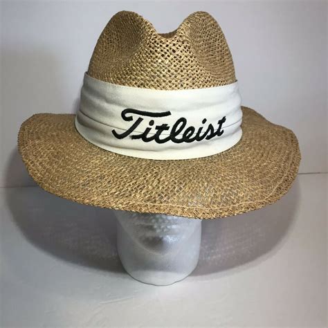 Titleist Golf Straw Hat Unihat By Texace USA Vintage One Size | eBay | Straw golf hats, Golf ...