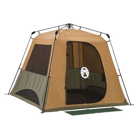 Coleman Instant Up Gold 4P Vestibule Dark Room 4 Person Camping Tent | eBay