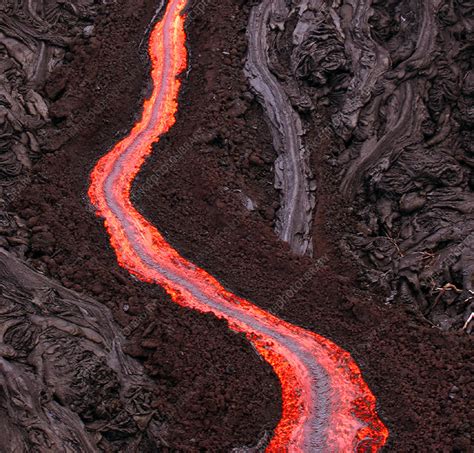 Aa Lava Flow - Stock Image - E390/0423 - Science Photo Library