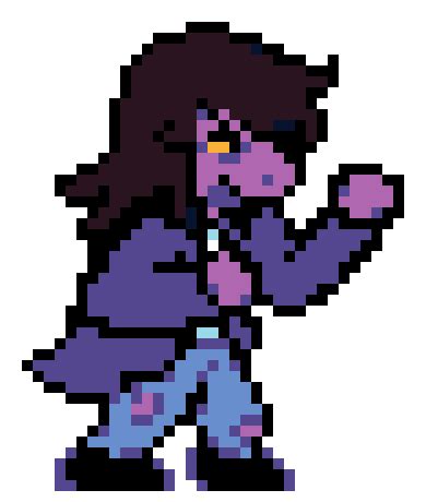 Light world susie battle sprites : r/Deltarune