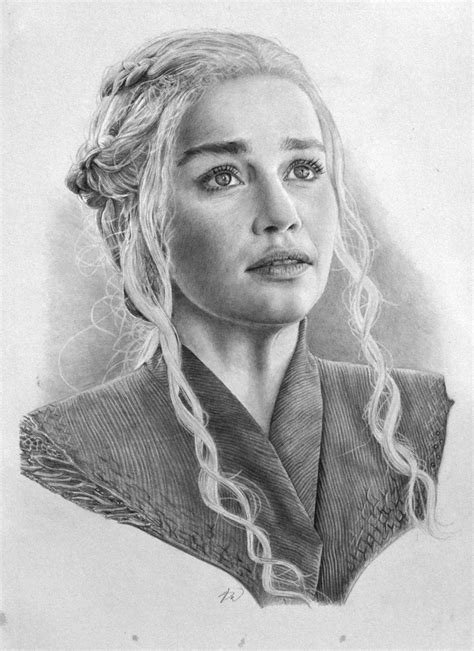 Daenerys Targaryen - Game of Thrones realistic drawing | Realistic ...