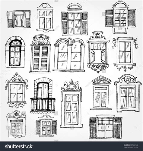 34,056 Window Frame Sketch Images, Stock Photos & Vectors | Shutterstock