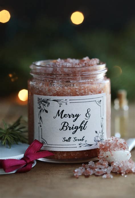 DIY Herbal Salt Scrub for Merry and Bright Skin