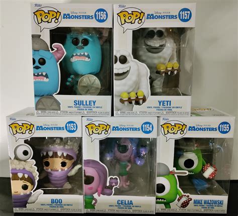 Funko Pop Monsters Inc Sulley Celia Yeti Boo and Mike - Etsy