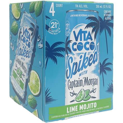 Vita Coco Spiked with Captain Morgan Lime Mojito | GotoLiquorStore