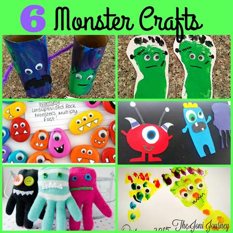 The Joni Journey: 6 Monster Halloween Crafts