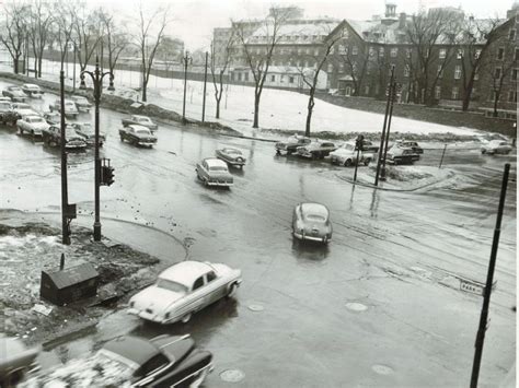 In a photo from our archives dates March 12, 1955, traffic moves ...