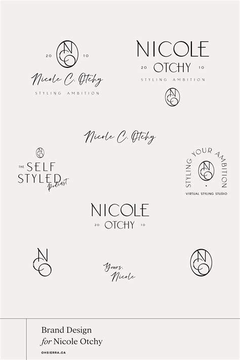 Brand Design Board for Personal Stylist Nicole Otchy | Fashion logo branding, Branding design ...