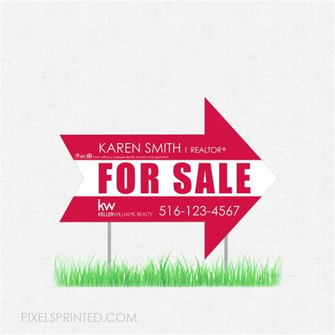 arrow shaped real estate yard signs, real estate lawn signs, realtor yard signs, realtor lawn ...