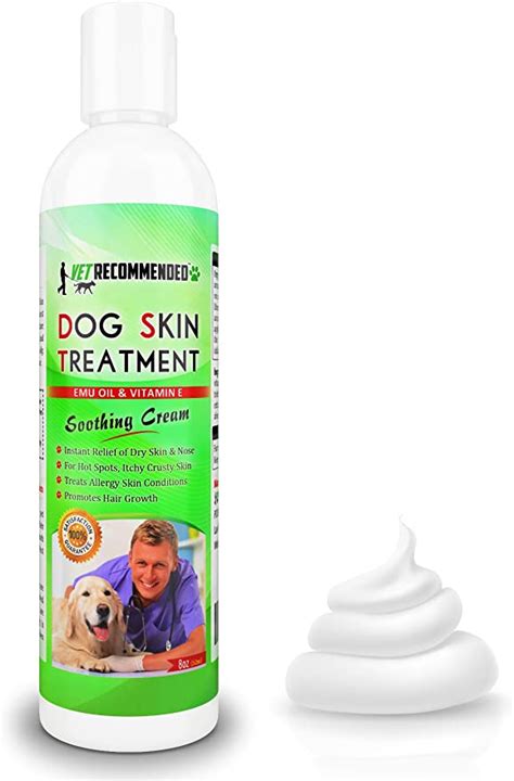 Amazon.com : Vet Recommended Dog Dry Skin Cream & Moisturizer - Helps Dog Hair Loss Regrowth ...