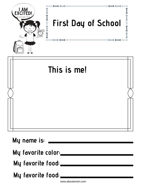 Free Printable Back to School Worksheets - About a Mom