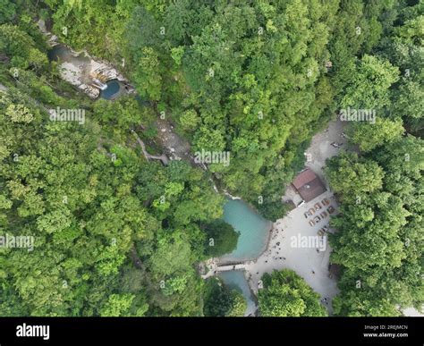 aerial view the waterfall Stock Photo - Alamy