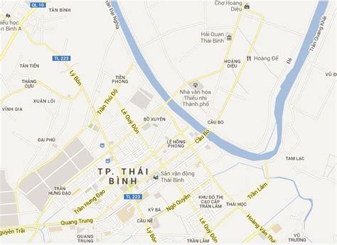 Thai Binh tourist map | Thai Binh Vietnam tourist maps