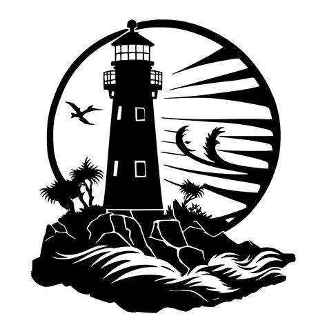 Lighthouse SVG File for Cricut, Silhouette, and Laser Machines