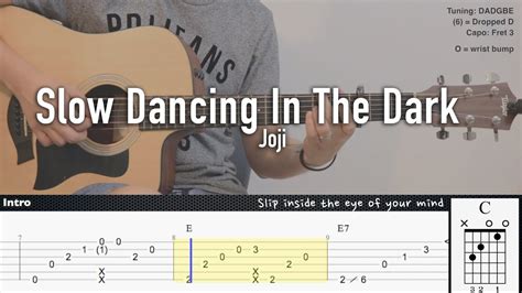 SLOW DANCING IN THE DARK - Joji | Fingerstyle Guitar | TAB + Chords ...