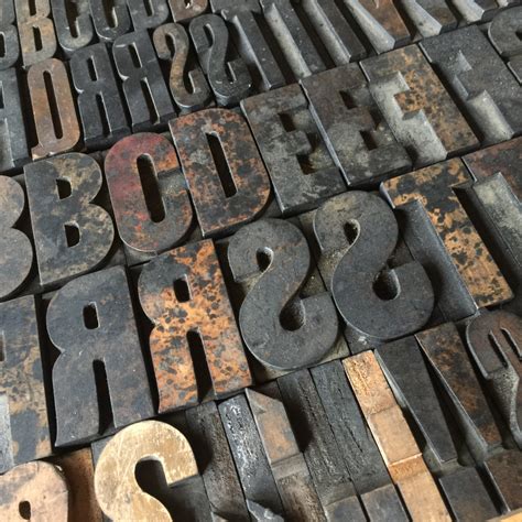 Pick Your Letters / Vintage Letterpress / Antique Letterpress