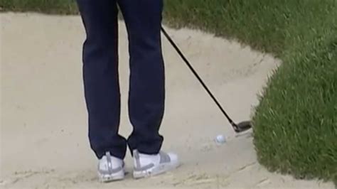 Pro hits 10-foot putt in bunker. His next shot was even more remarkable