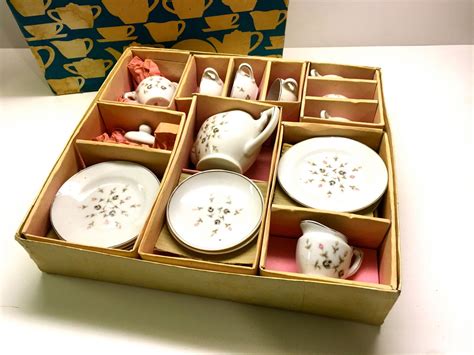 Vintage Toy Porcelain China Tea set Miniature Tea set | Etsy | Miniature tea set, Tea sets ...