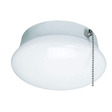 7 In. Bright White LED Ceiling Round Flushmount Easy Light with Pull ...