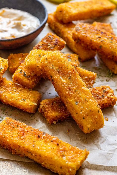 Breaded Polenta Fries - Appetizer Addiction