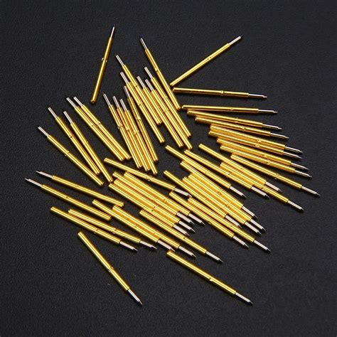 50pcs P75 B1 100g Spring Pins Cusp Spear Spring Loaded Test Probes Pogo Pins For Test Tool 16 ...