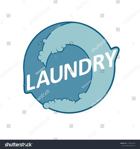 Laundry Service Label Logo Vector Illustration Stock Vector (Royalty Free) 1153503250 | Shutterstock