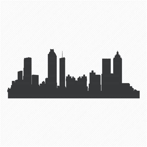 Silhouette Of Atlanta Skyline at GetDrawings | Free download