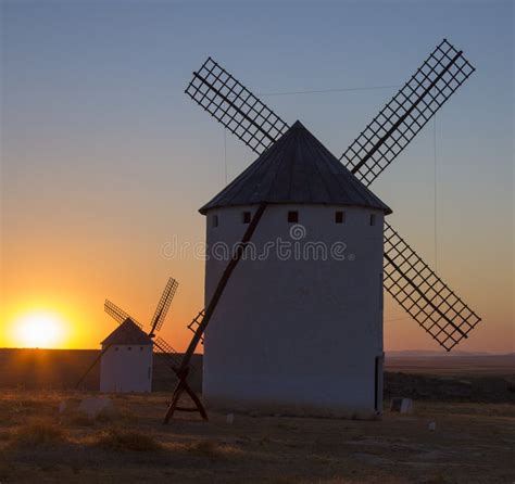 Windmills - La Mancha - Spain Stock Photo - Image of turn, spain: 26926140