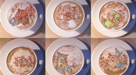 Artist Creates Incredible Latte Art For Over 280 Pokemon - NintendoSoup