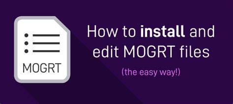 How to Use Motion Graphics Templates (MOGRTs) - Enchanted Media