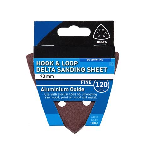 Hook and Loop 93mm Delta Sanding Sheets Triangular Detail Sandpaper Pads | eBay