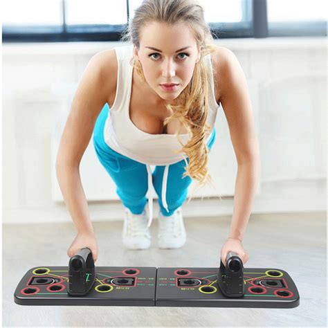 Portable Home Fitness Push Up Rack Board Workout Training Gym Muscle ...