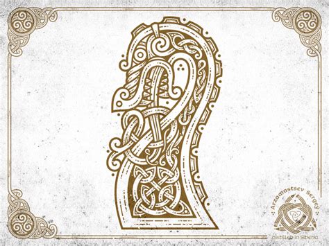 Drakkar Head | Norse design, Celtic art, Norse tattoo