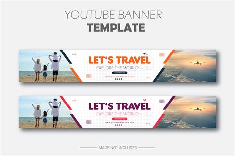 Travel Youtube Banner Template Design Graphic by ImMridulKD · Creative ...