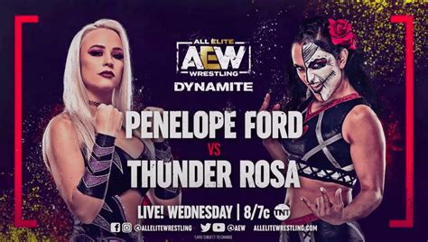 Thunder Rosa demands a match with Penelope Ford on AEW Dynamite - Diva Dirt