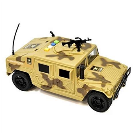 United States Army Desert Patrol Vehicle Lights Sounds Military Truck ...