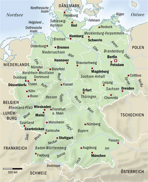 Germany map - Full size