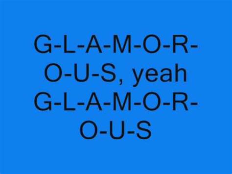 Fergie [Ft. Ludacris] - Glamorous [Lyrics On Screen] - YouTube