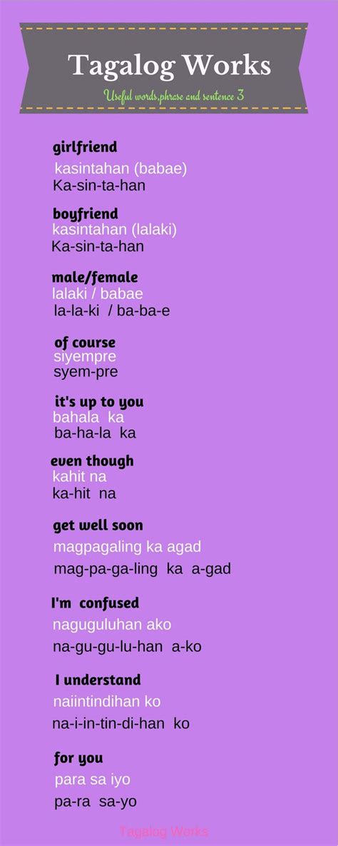 Pin by Queen on Learning Tagalog | Tagalog words, Tagalog, Foreign language learning