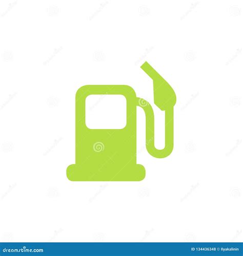 Green Gas Station Filling. Petrol-station Logo Icon Simple Sign Stock Vector - Illustration of ...