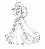 Ariel Wears Dress coloring Sheet Coloring Page Princess 114  sketch template