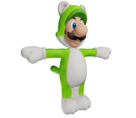 Wii U - Super Mario 3D World - Cat Luigi - The Models Resource