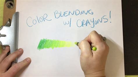 Blending with Crayons - YouTube