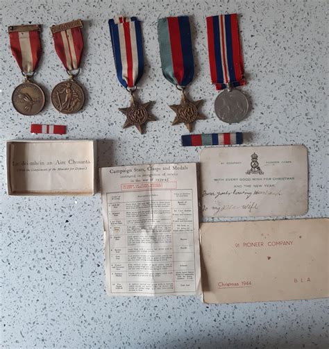 My Grandads Irish army and WW2 medals : r/ireland