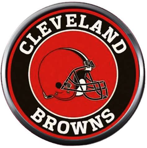 NFL Logo Cleveland Browns Vintage Circle Football Fan Team Spirit 18MM ...