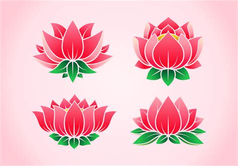 Lotus Flower Clip Art SVG