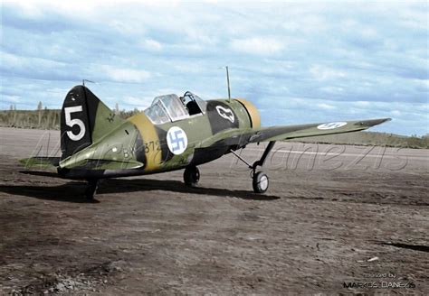 Brewster B-239 ---- BW-372 Finnish Air Force. by Markos Danezis Fighter Pilot, Fighter Planes ...