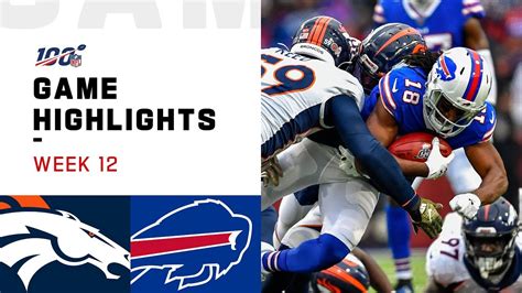 Broncos vs. Bills Week 12 Highlights | NFL 2019 - YouTube