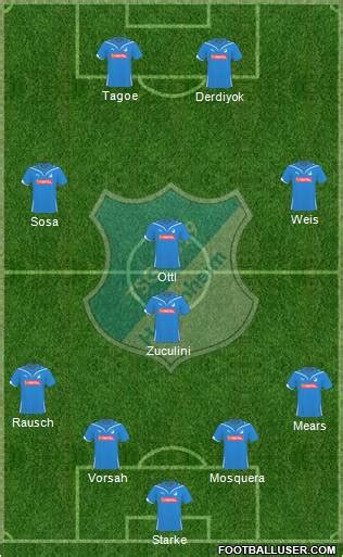 TSG 1899 Hoffenheim (Germany) Football Formation