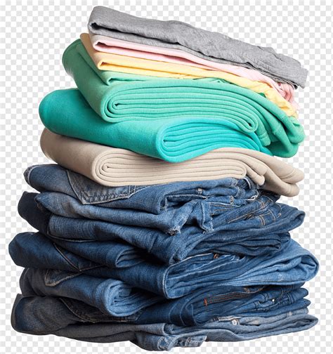 Assorted clothes, T-shirt Clothing Jeans Laundry Casual, Jeans dress, textile, fashion, material ...